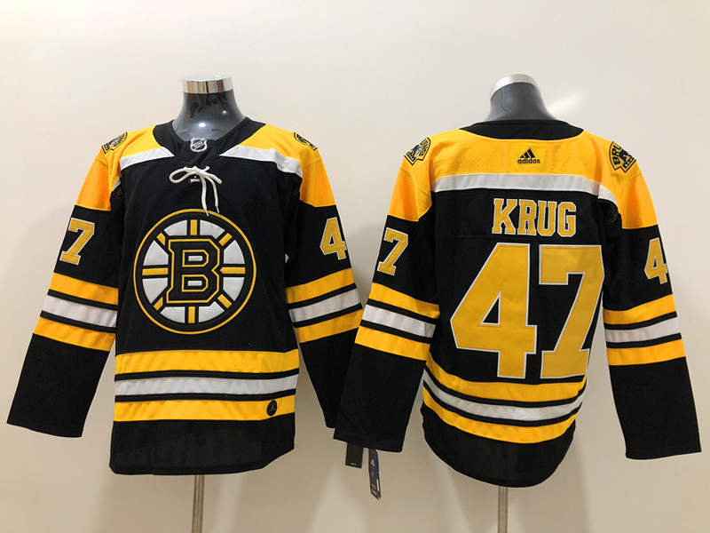 Men's Boston Bruins Torey Krug #47 Black Jersey